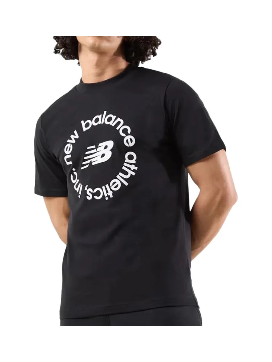 T-shirt Noir/Blanc Homme New Balance Seasonal MT43907 1