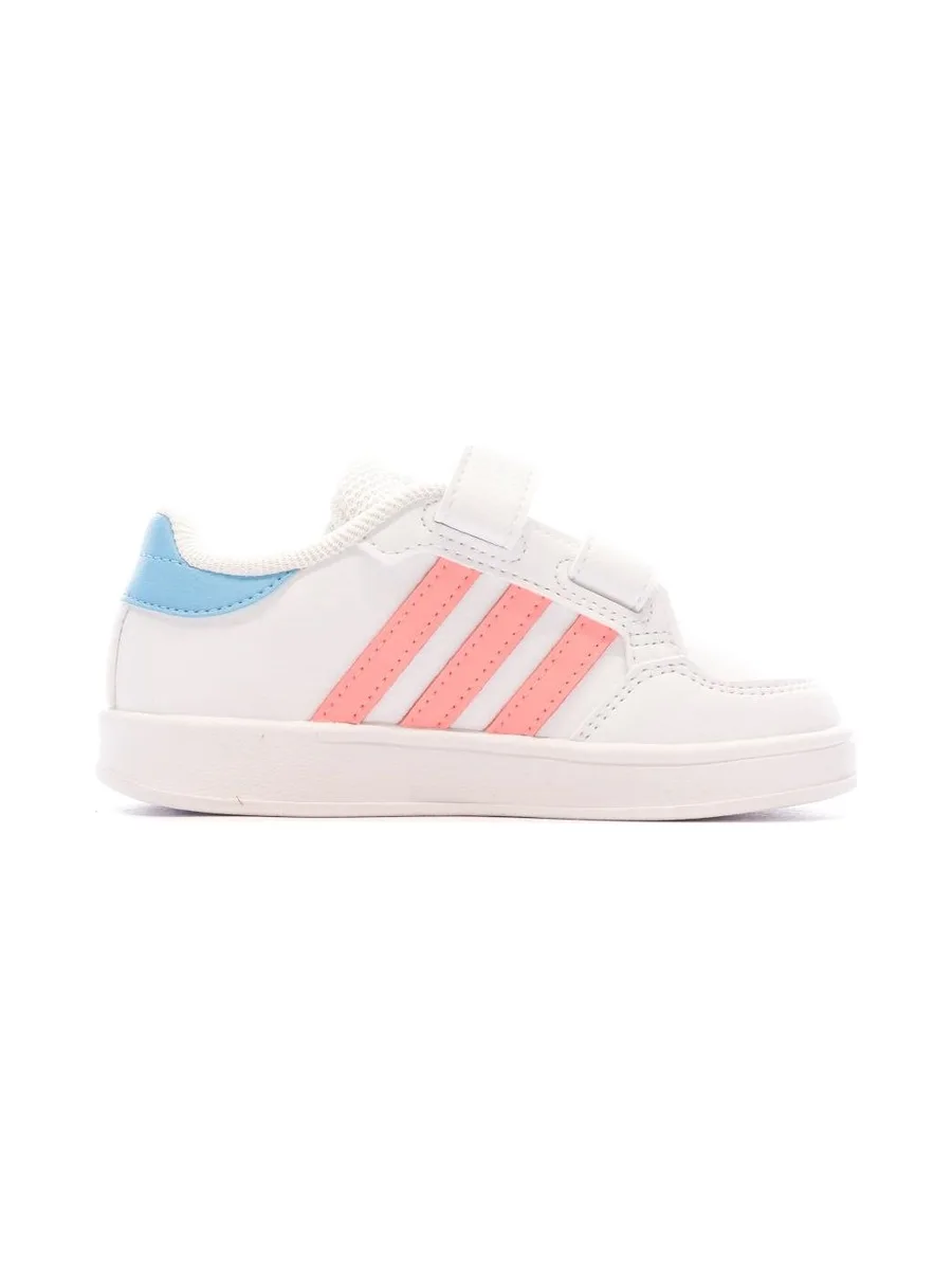 Baskets Blanches Fille Adidas Breaknet Cf I 3