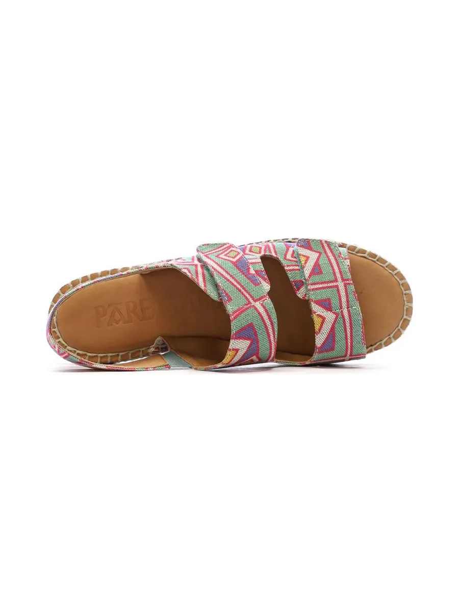 Sandales Roses/Vertes Fille Pare Gabia Doris 5