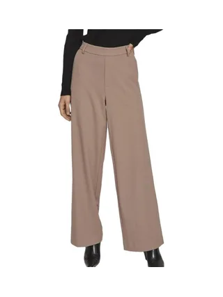 Pantalon Beige fluide Femme Vila Vivarone 1