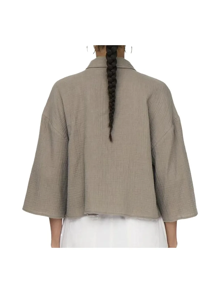 Chemise Taupe Femme JDY Theis Life 3/4 3