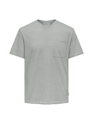 T-shirt Vert Homme Only & Sons Onsbale 1