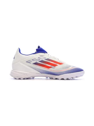 Chaussures de Foot Blanc/Bleu Adidas F50 League TF J 2