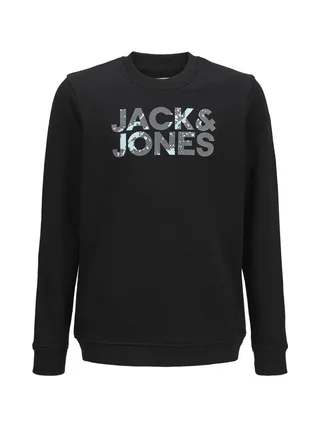 Sweat Noir Garçon Jack & Jones Splash544 1