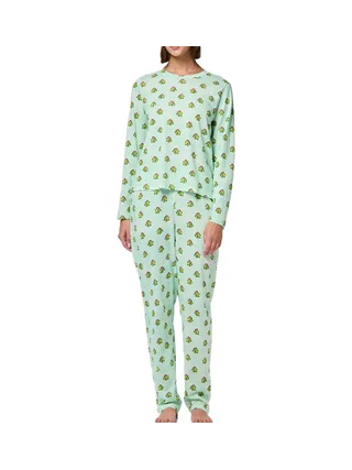 Pyjama Vert Femme Pieces Freya 1