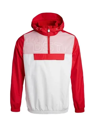 Veste Coupe-Vent Blanc/Rouge Homme Teddy Smith Banko 1