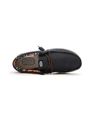 Chaussures Bleu Homme Hey Dude Wally Sox Pine 4
