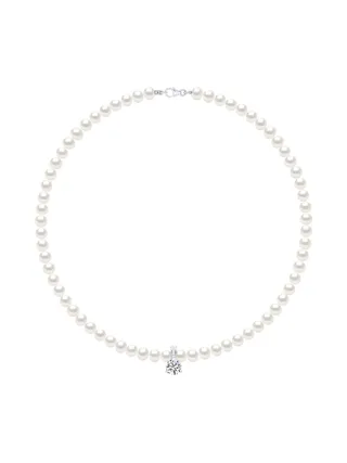 Collier Véritables Perles de Culture d'Eau Douce Rondes 6-7 mm — Argent 925 Millièmes — 42 cm 2