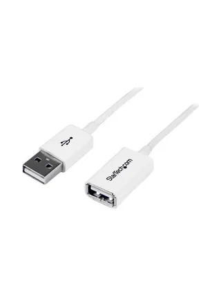 3m White USB 2.0 Extension Cable - M/F 1