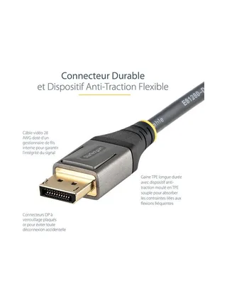 13ft Certified DisplayPort 1.4 Cable 8K 8
