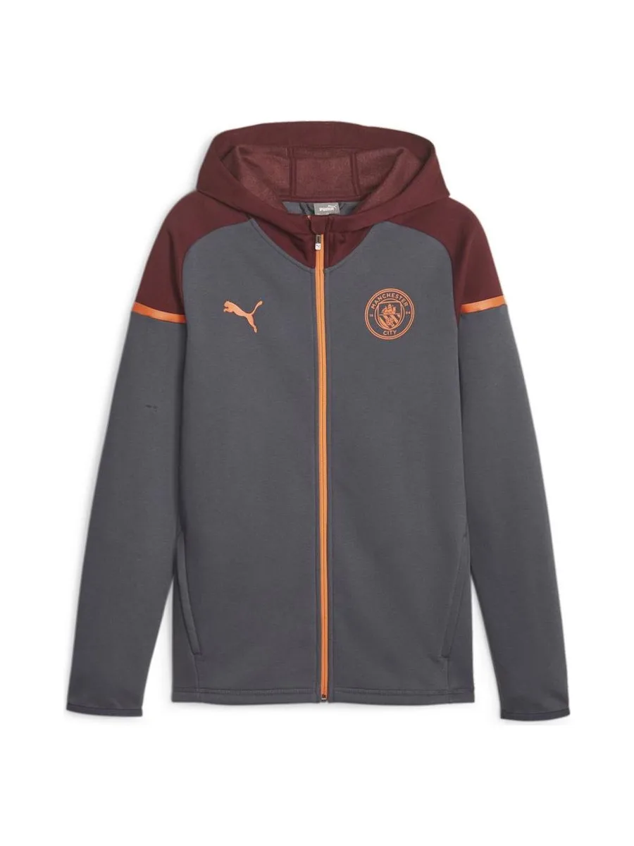 Manchester City Sweat Zippé Grise Homme Puma Casuals Hooded 2