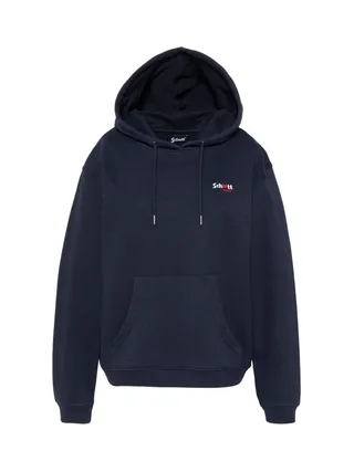 Sweat Marine Femme Schott SWHBRODEDW 1