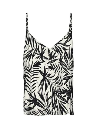 Débardeur Blanc/Noir Femme Vero Moda Eassy 3