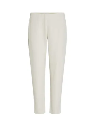 Pantalon Slim 7/8 Écru Femme Vila Vicarrie Lowny 3