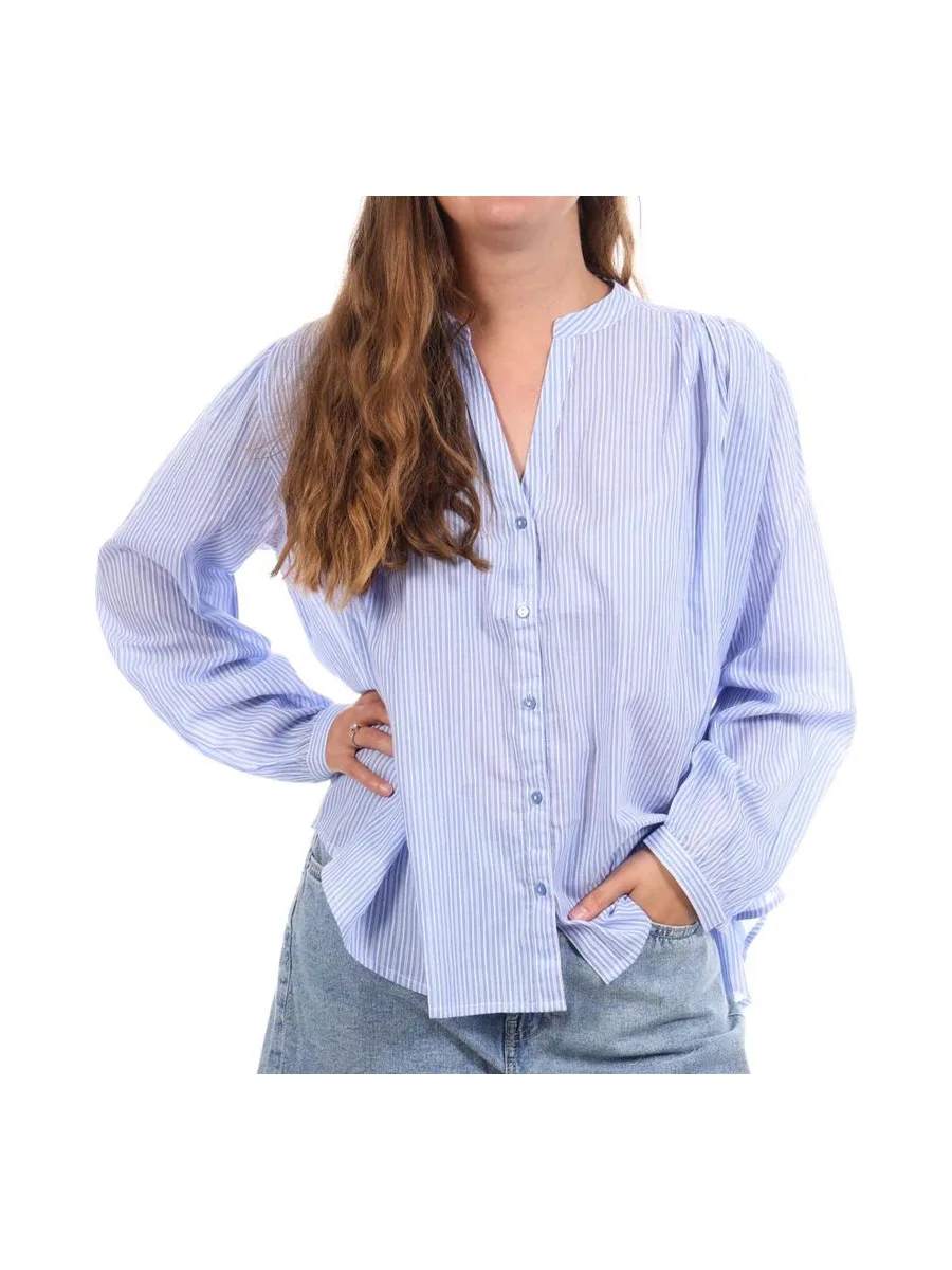 Blouse Bleu/Blanche Femme Goa Ros 2