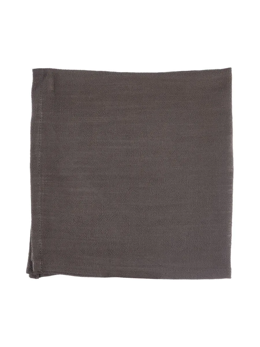 Serviette de table - 6 pièces - Lin et coton blanc crème 99