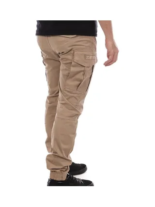 Pantalon Cargo Beige Homme Schott Relax 2
