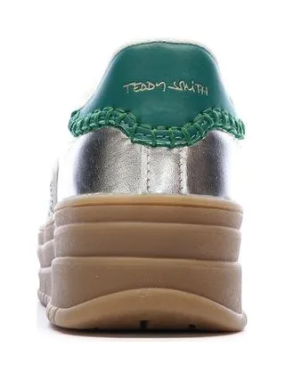 Baskets Argent /Vert Femme Teddy Smith Sneakers 120305 3