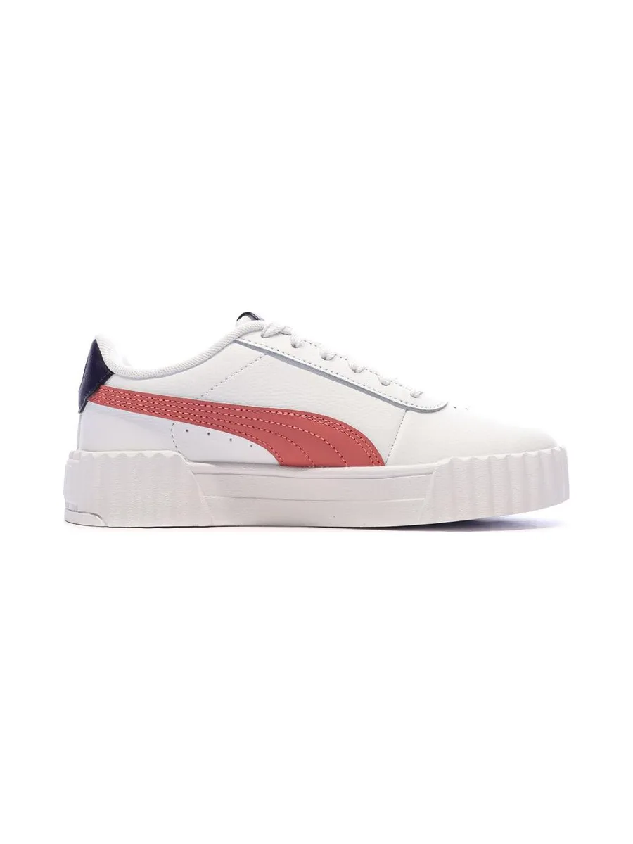 Baskets Blanche/Rose Fille/Femme Puma Carina 3.0 3