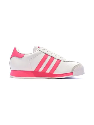 Baskets Rose/Blanc Femme Adidas Samoa 2