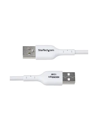 2m White USB-A to USB-C Charging Cable 4