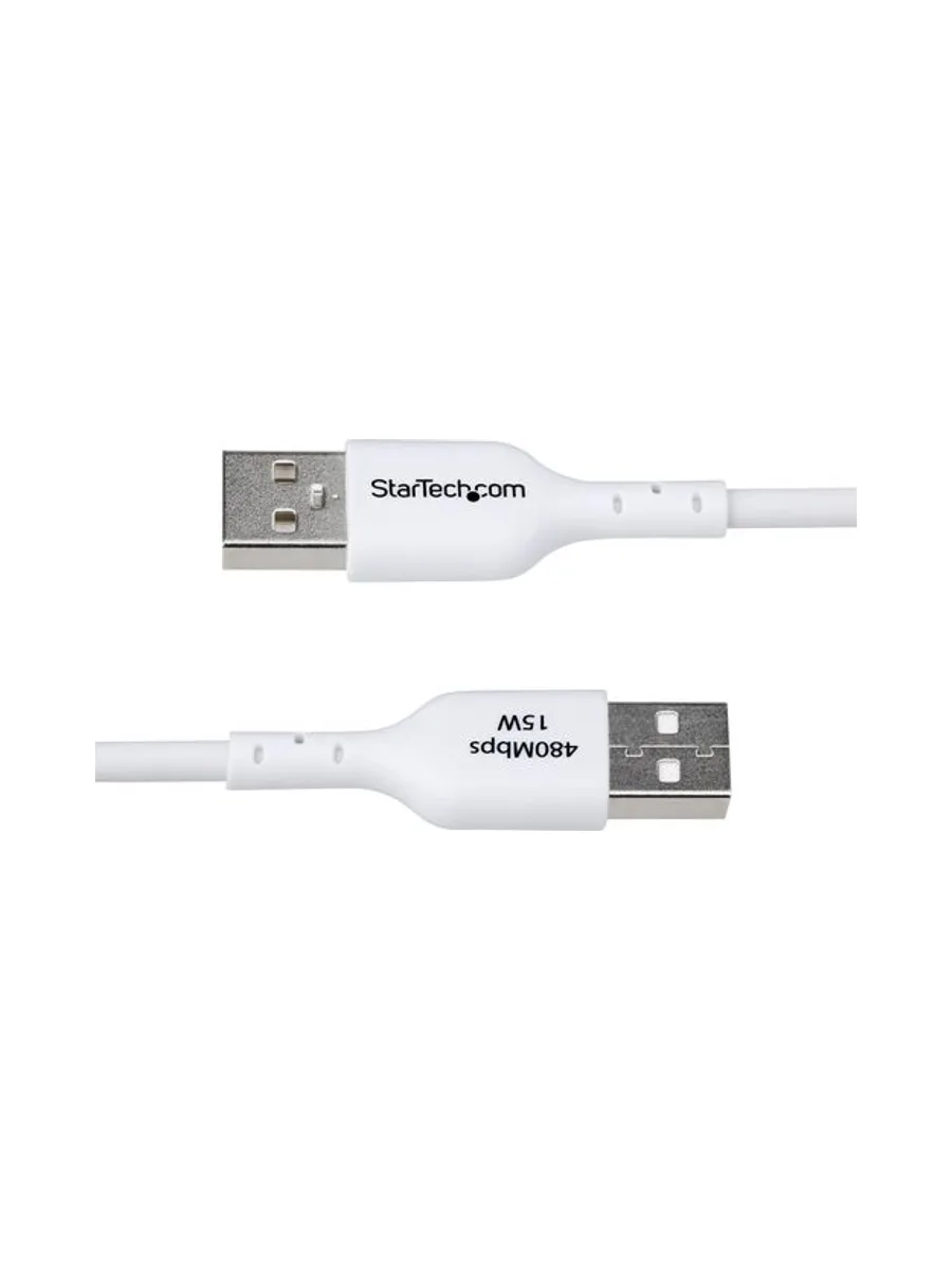 2m White USB-A to USB-C Charging Cable 4