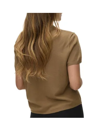 Polo Marron Femme Vero Moda Lenny 2