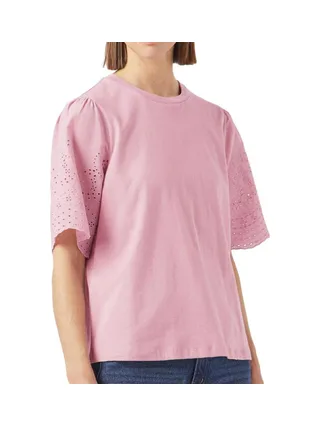 T-Shirt Rose Femme YAS Yaslex 1