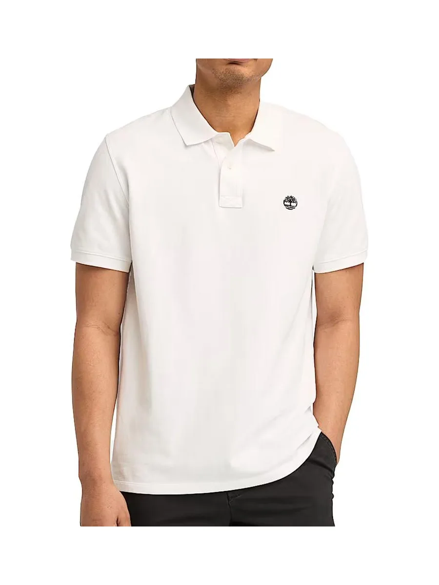 Polo Blanc Homme Timberland TB0 2