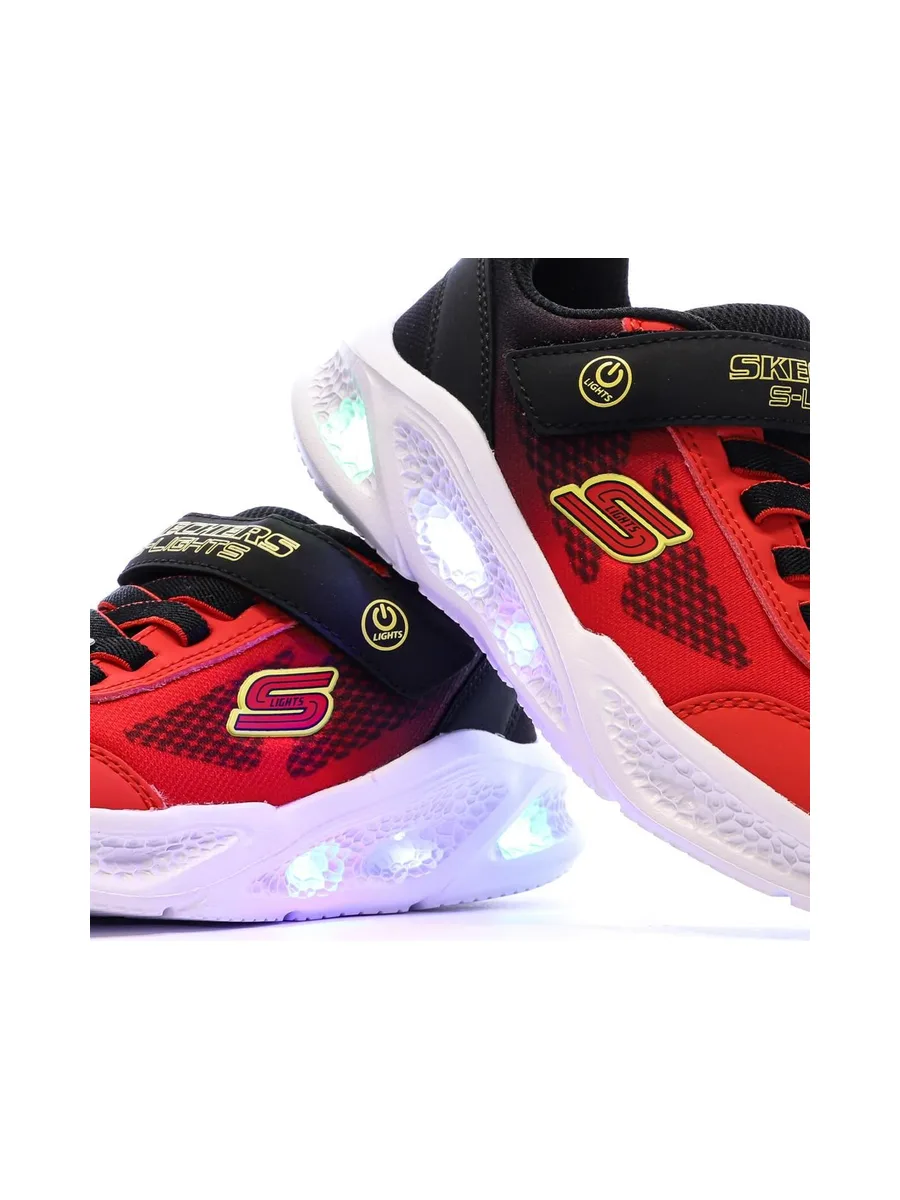 Baskets Rouges/Noires Garçon Skechers krendo 8