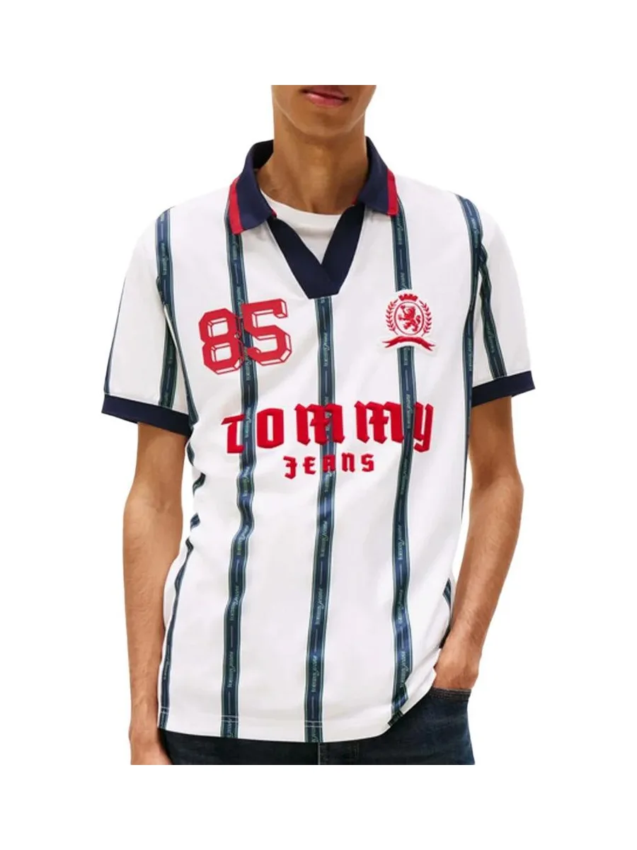 Polo Blanc/Noir/Rouge Homme Tommy Hilfiger DM0DM22073 2