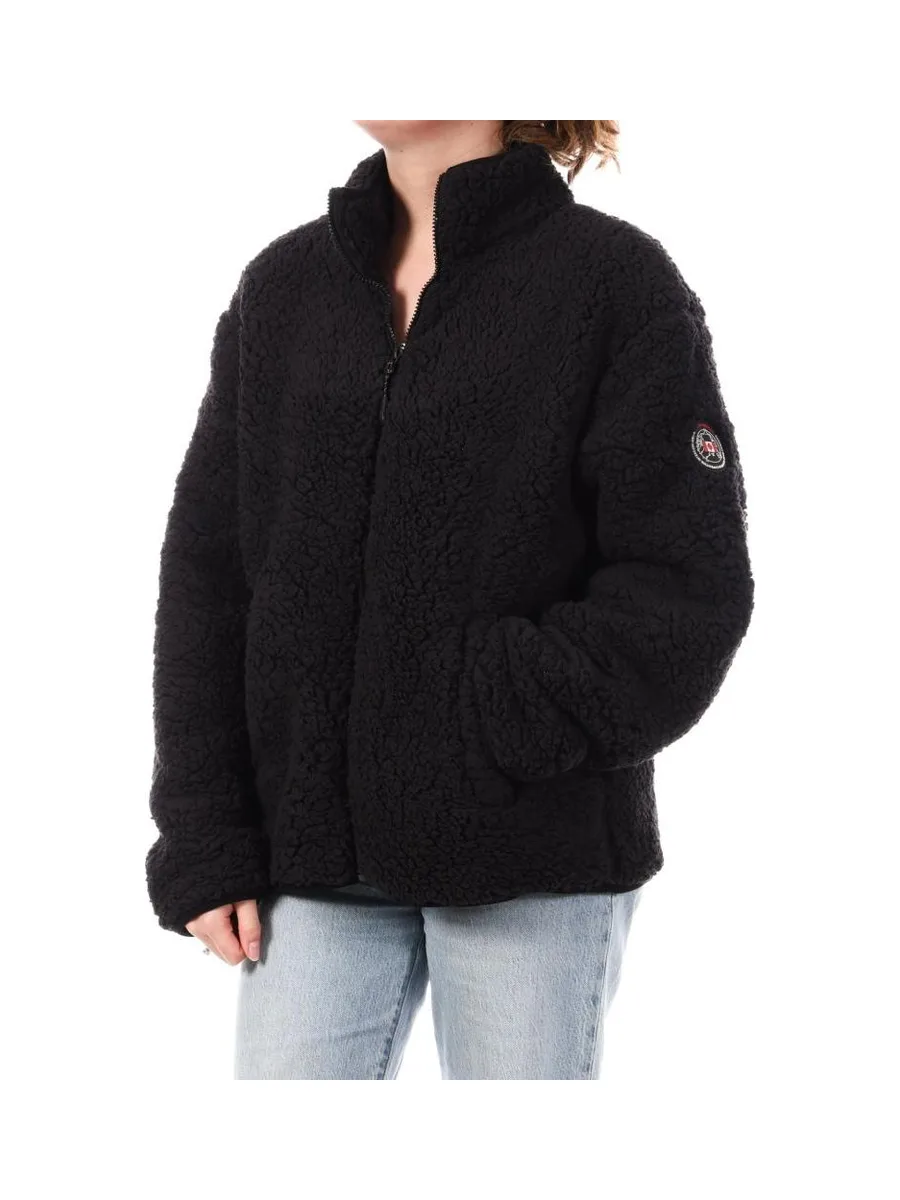Veste Sherpa Noir Femme Full Compagnie des Amériques Zip 1