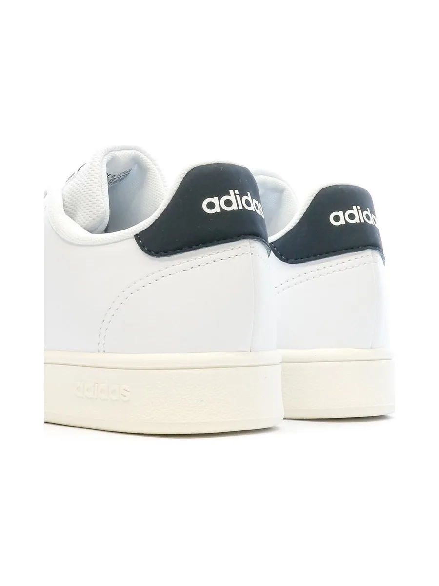 Baskets Blanc/Noir Garçon Adidas Advantage 8