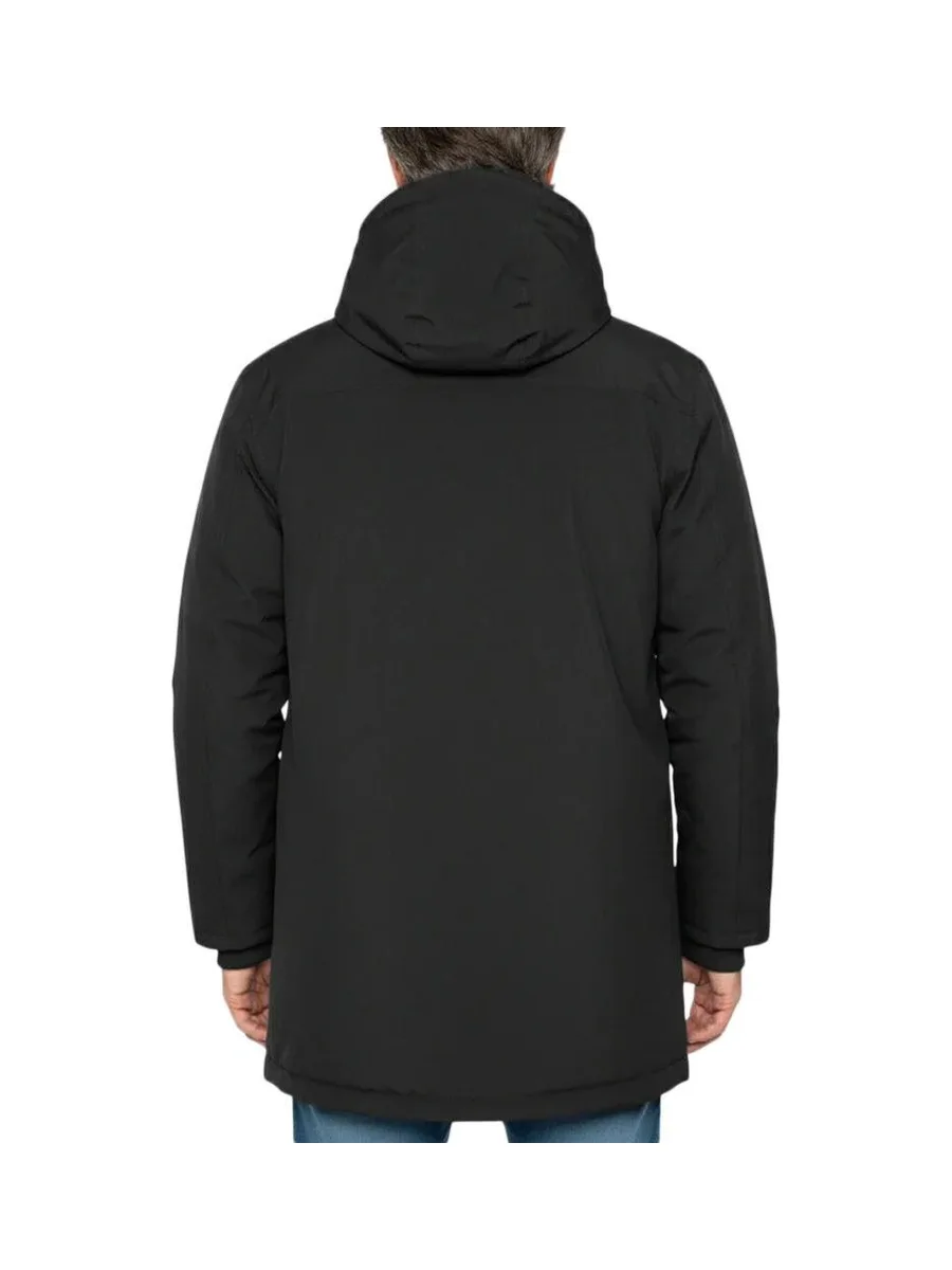 Parkas Noir Homme Schott Parka Fixe Doublee Sherpa 2