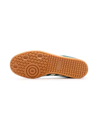 Baskets Vertes/Blanches Homme Adidas Samba 5