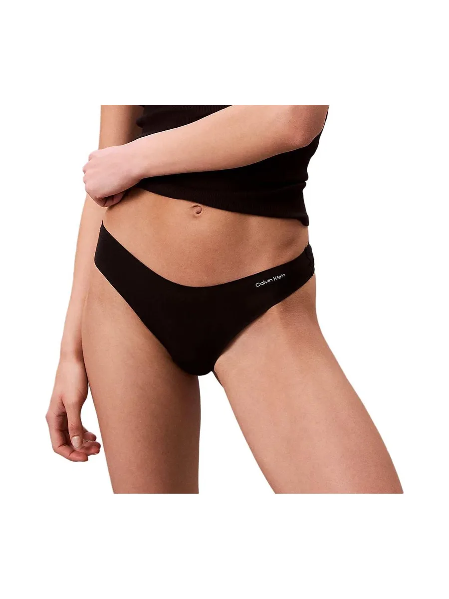 String Noir Femme Calvin Klein Jeans Thong 000QF7983E 2