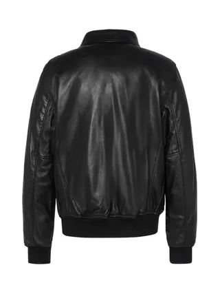 Blouson Cuir Noir Homme Schott LCJET 2