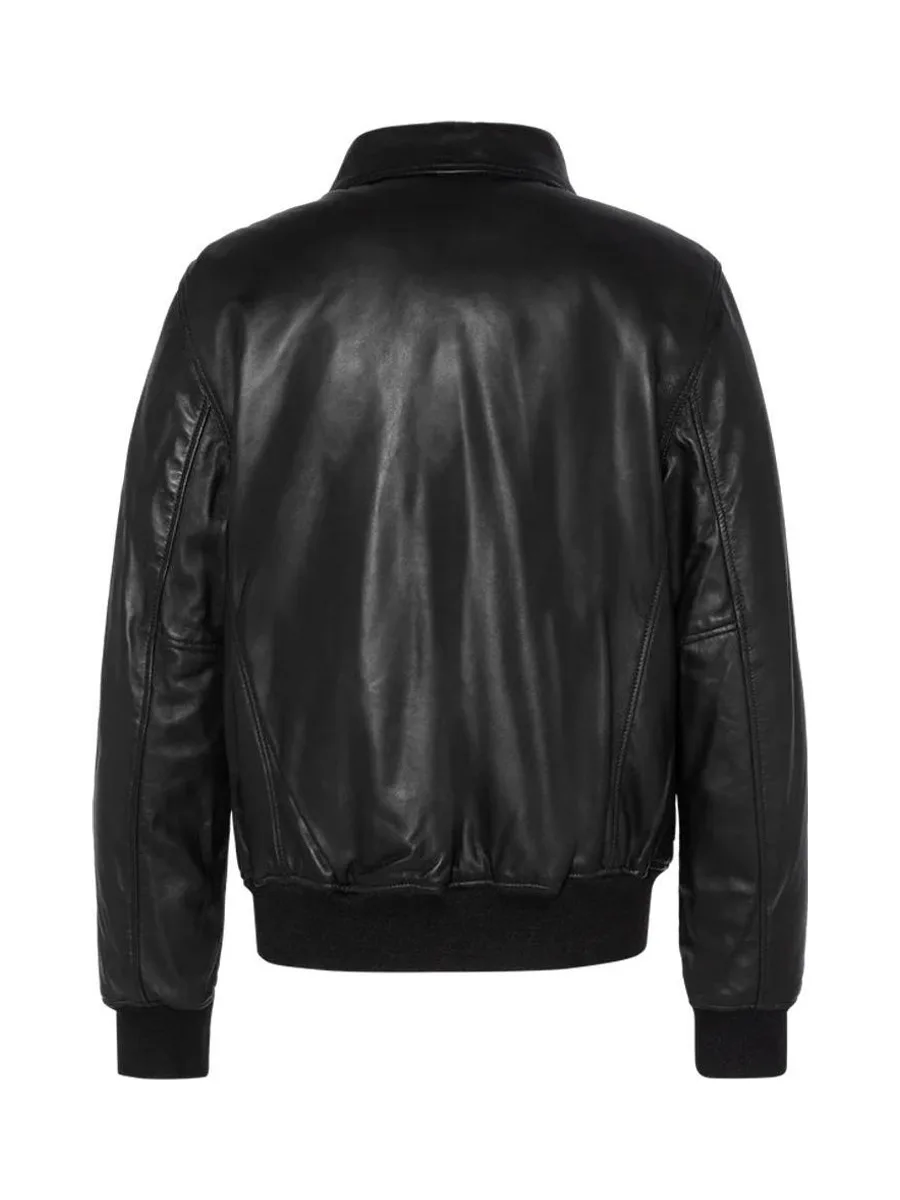 Blouson Cuir Noir Homme Schott LCJET 3
