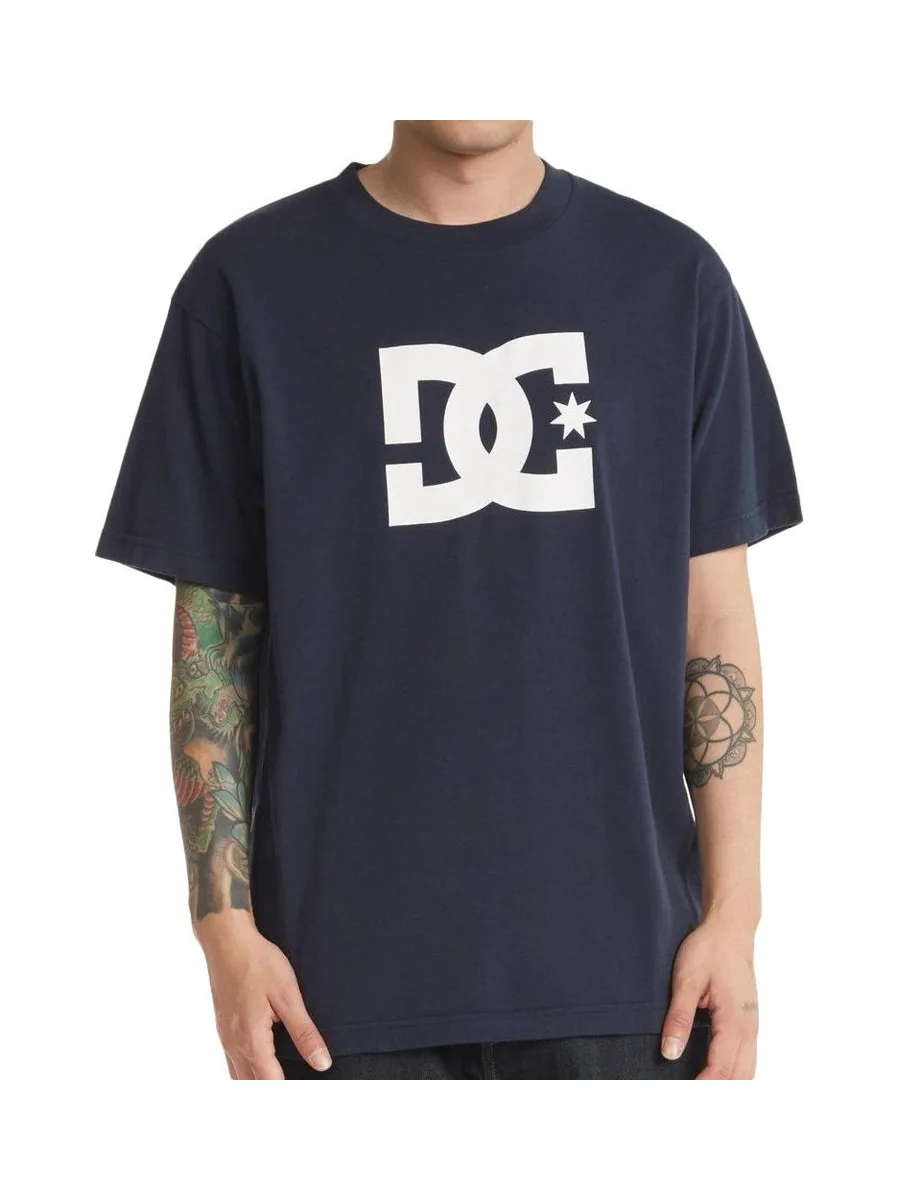 T-Shirt Marine Homme Dc shoes Star 2