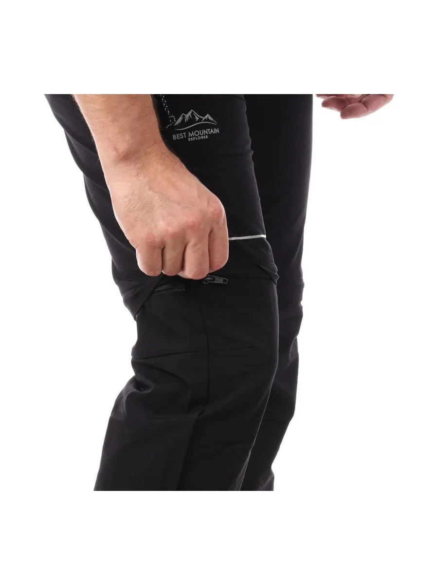 Pantalon en Toile Noir Homme Best Mountain 402 4