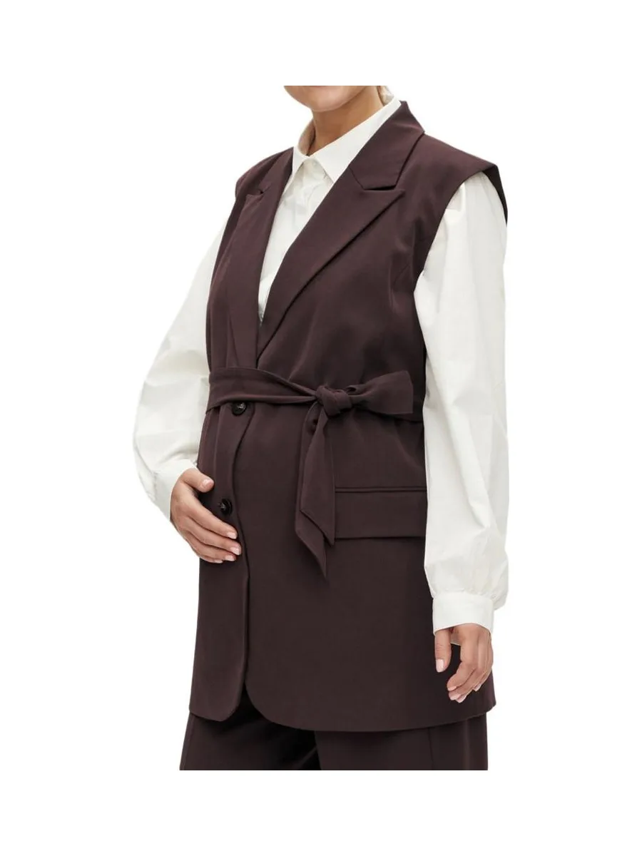 Cardigan Marron Femme Mamalicious Lora 2