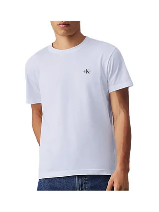 Lot de 2 T-shirts Blanc Homme Calvin Klein Monologo 1