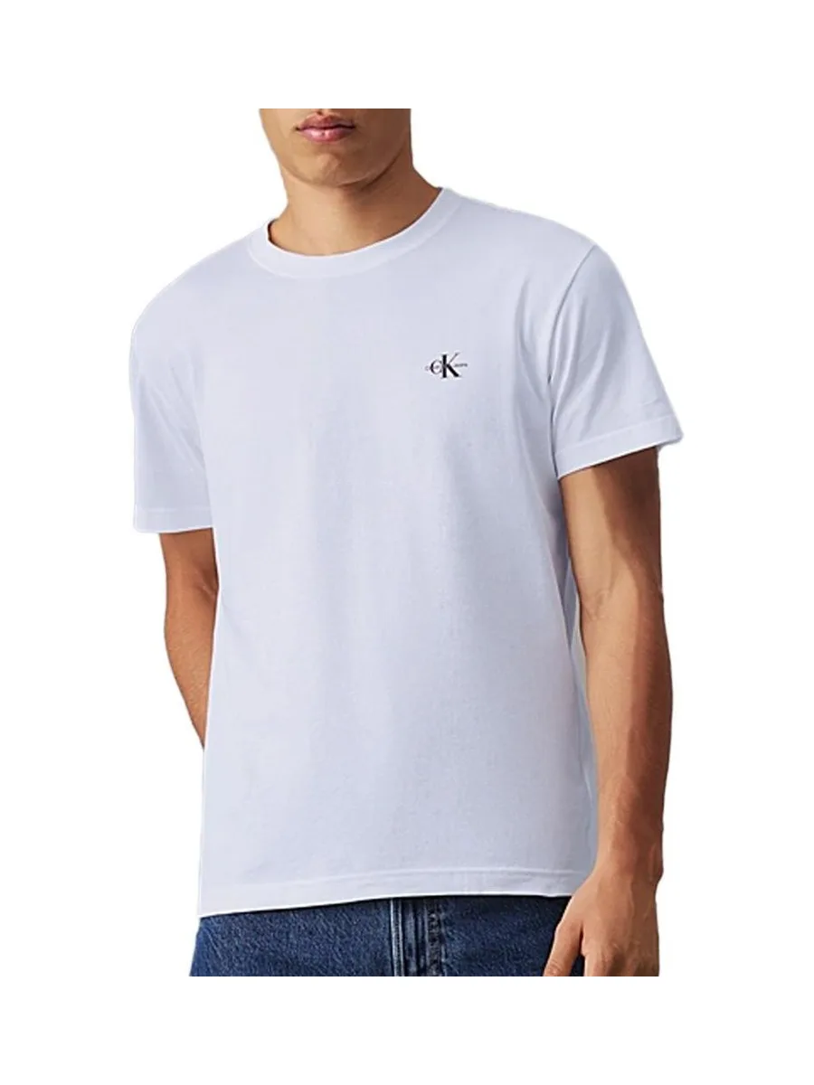 Lot de 2 T-shirts Blanc Homme Calvin Klein Monologo 2