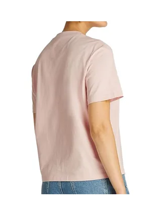 T-shirt Rose Femme Calvin Klein Jeans Embroidered09 2