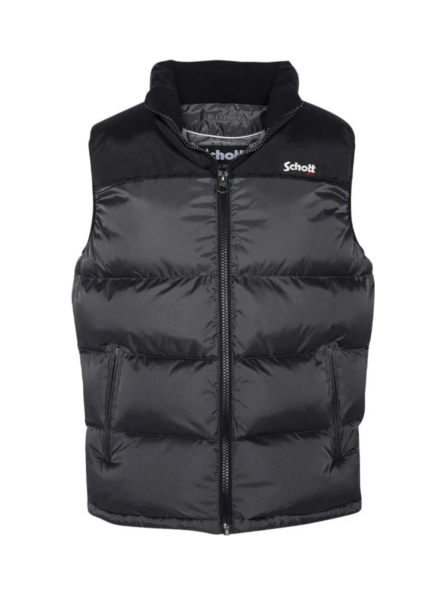 Doudoune sans manche Gris Homme Schott UTAHV 2