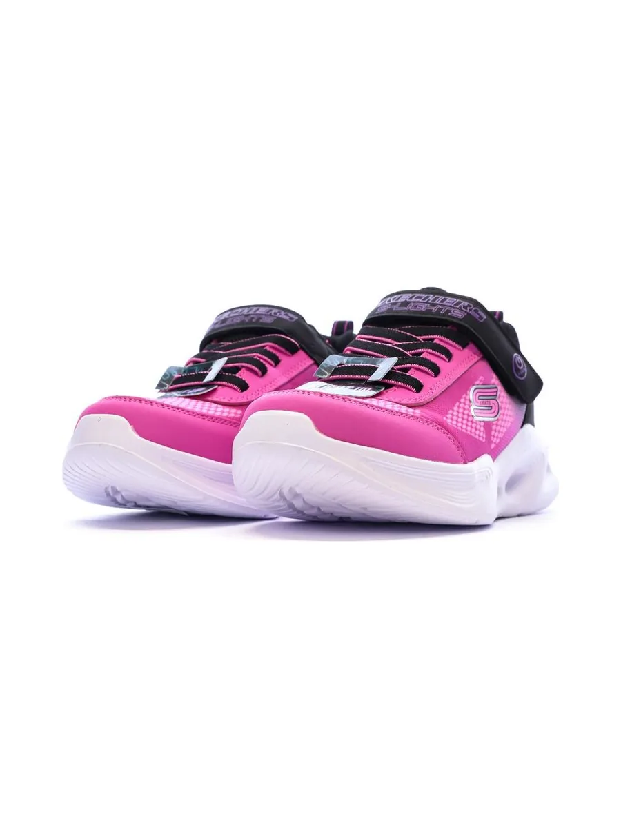 Baskets Roses/Noires Fille Skechers Sola Glow01 7