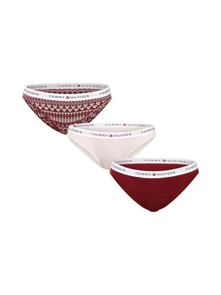 Lot de trois Slips Rouge Femme Tommy Hilfiger Gift 1