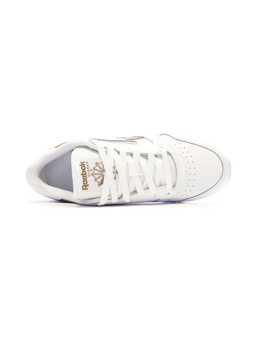 Baskets Blanc/Marron Femme Reebok Classic Leather 4