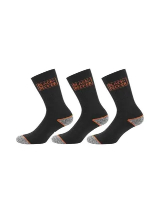 x3 Paires de chaussettes Noires/orange Homme Black & Deckers Plugin 2