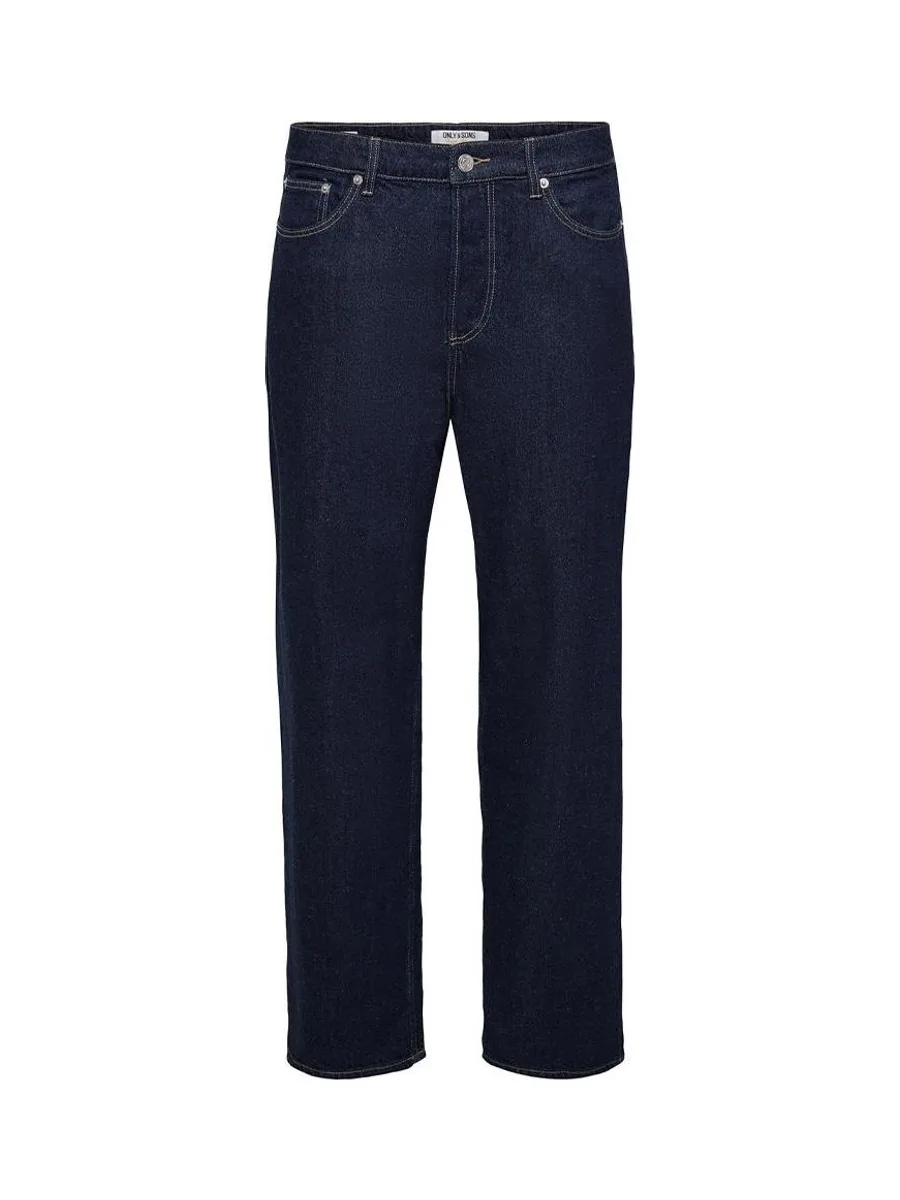 Jean Baggy Bleu Foncé Homme Only & Sons Fade 2